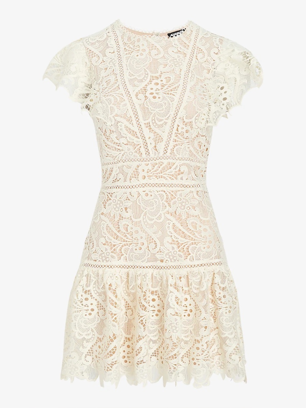 Express Lace mini Dress in Ivory